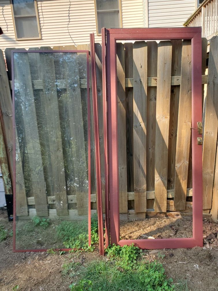 Glass Screen Door with frame