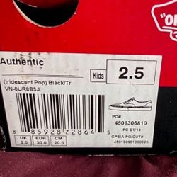 Vans kids size 2.5 NEW