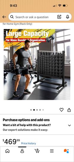 Mobile Dumbbell Rack (New)