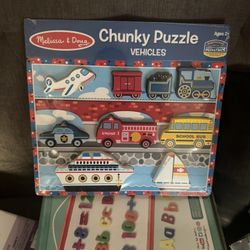 Melissa & Doug Chunky Puzzle Vehicles