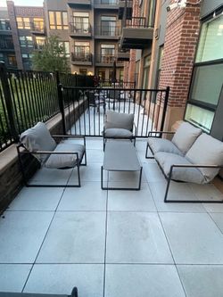 Modern outdoor patio set