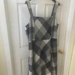 Pre- Loved Blue Pinstriped Dress