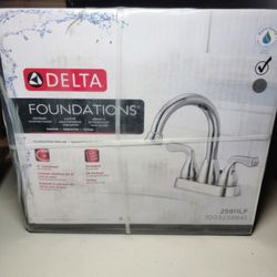 Delta Foundations Centerset Bathroom Faucet (original $150)