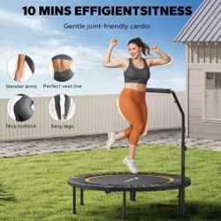 Hero Image 0 Of MERACH 40" Mini Trampoline With Handle, Foldable Fitness Rebounder For Adults And Kids, 330 Lbs Capacity, 0 Of 10 Flash Deal Popular P