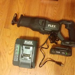 Flex 24v Saw Zall With Battery And Charger 
