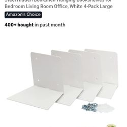 Floating Steel Book shelves