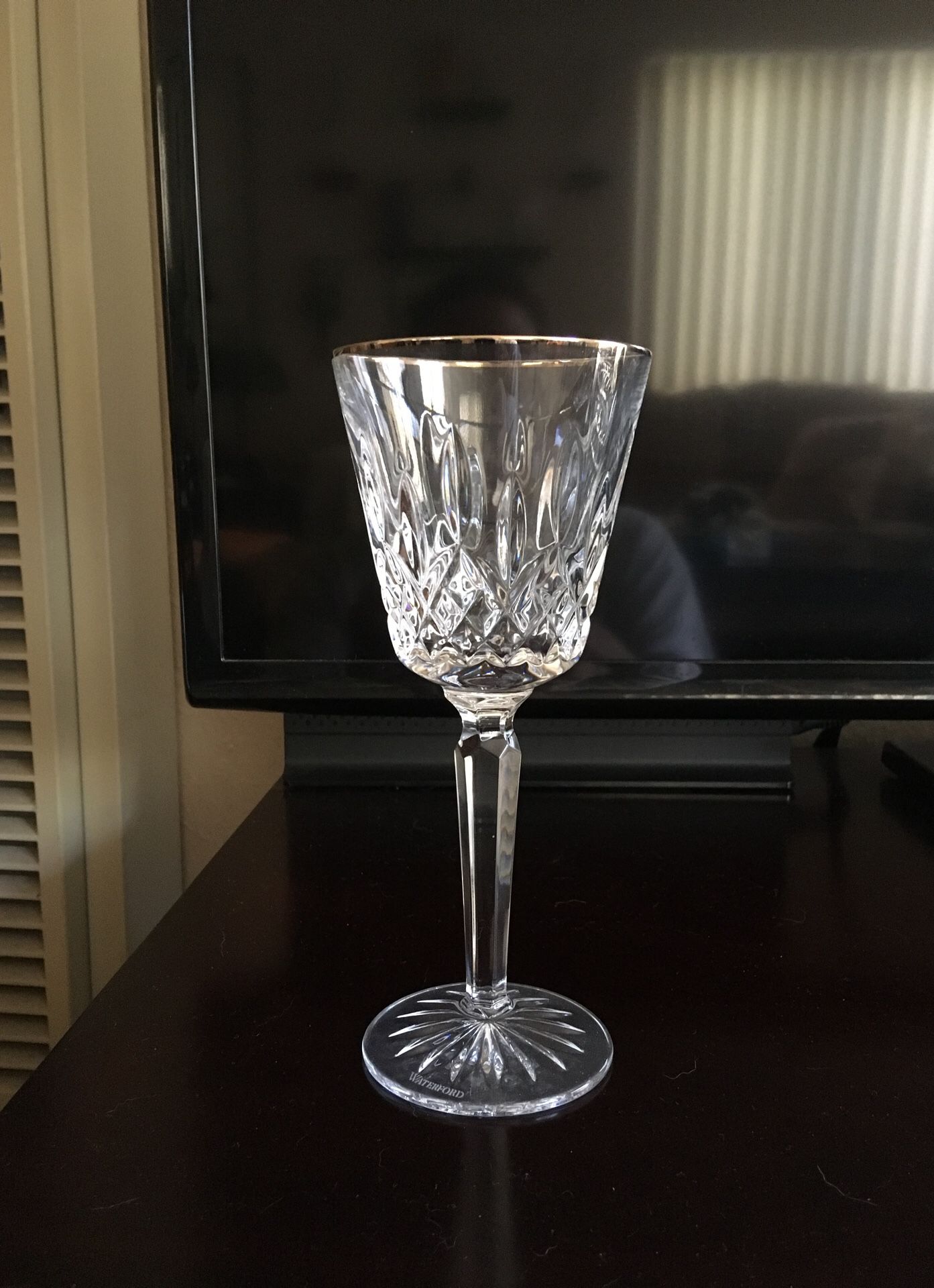 Flawless Waterford Lismore Platinum Wine Glasses 6oz