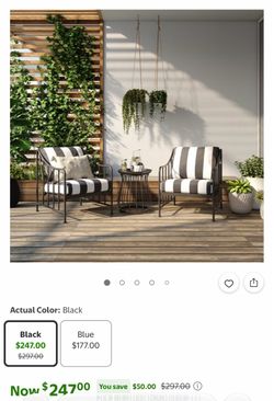 3 Piece Patio Conversation Set