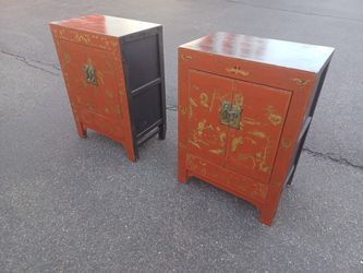 SOLID WOOD ANTIQUE / VINTAGE ORIENTAL CABINETS