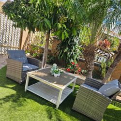 3 Pieces Patio Set/Outdoor Furniture/Cash Only 