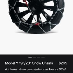 Tesla Model Y 19”/20” Snow Chains
