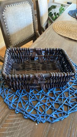 Small wicker basket , color brown