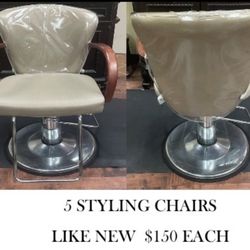 5 STYLING CHAIRS 
