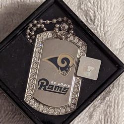 New Los Angeles Rams Necklace Dog Tag