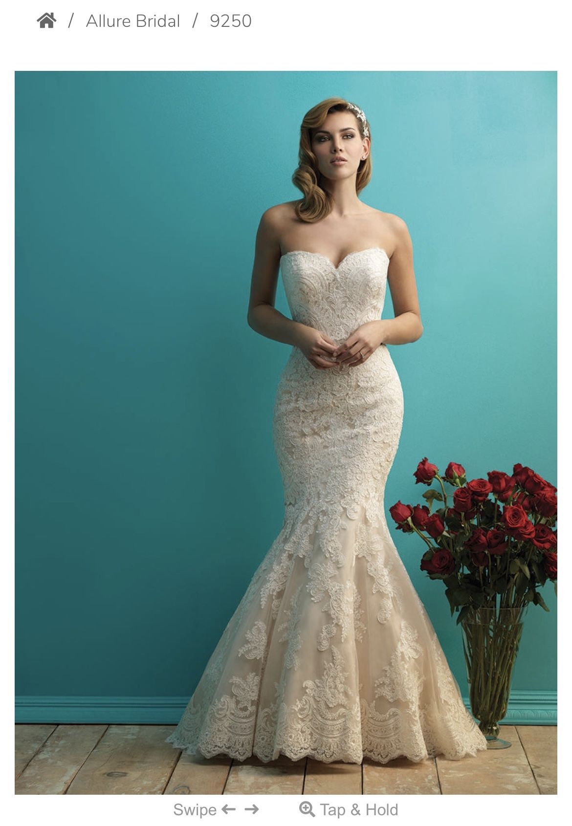 New Unaltered Wedding Dress Allure Bridal