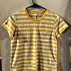 Yellow & white striped Levi’s Perfect Crew T-shirt