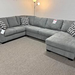 Living Room U Shaped Modular Sectional Couch W Chaise Right/Left 🚚⭐$39 Down Payment with Financing ⭐ 90 Days same as cash