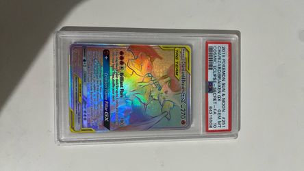 PSA 10 Charizard & Braixen GX #251 Cosmic Eclipse