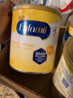 5 New Yellow Enfamil Cans