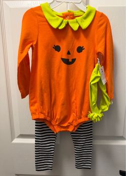 New! Cat & Jack Pumpkin Outfit *18 Months