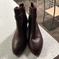 Coach Brown Jacquard Ankle Boots - No Delivery