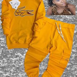 Yellow Designer Unisex Jogger Set