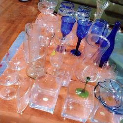 Wine glasses And Glass Vases/Dishes