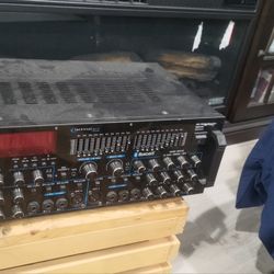 amplifier and a pair of speaker