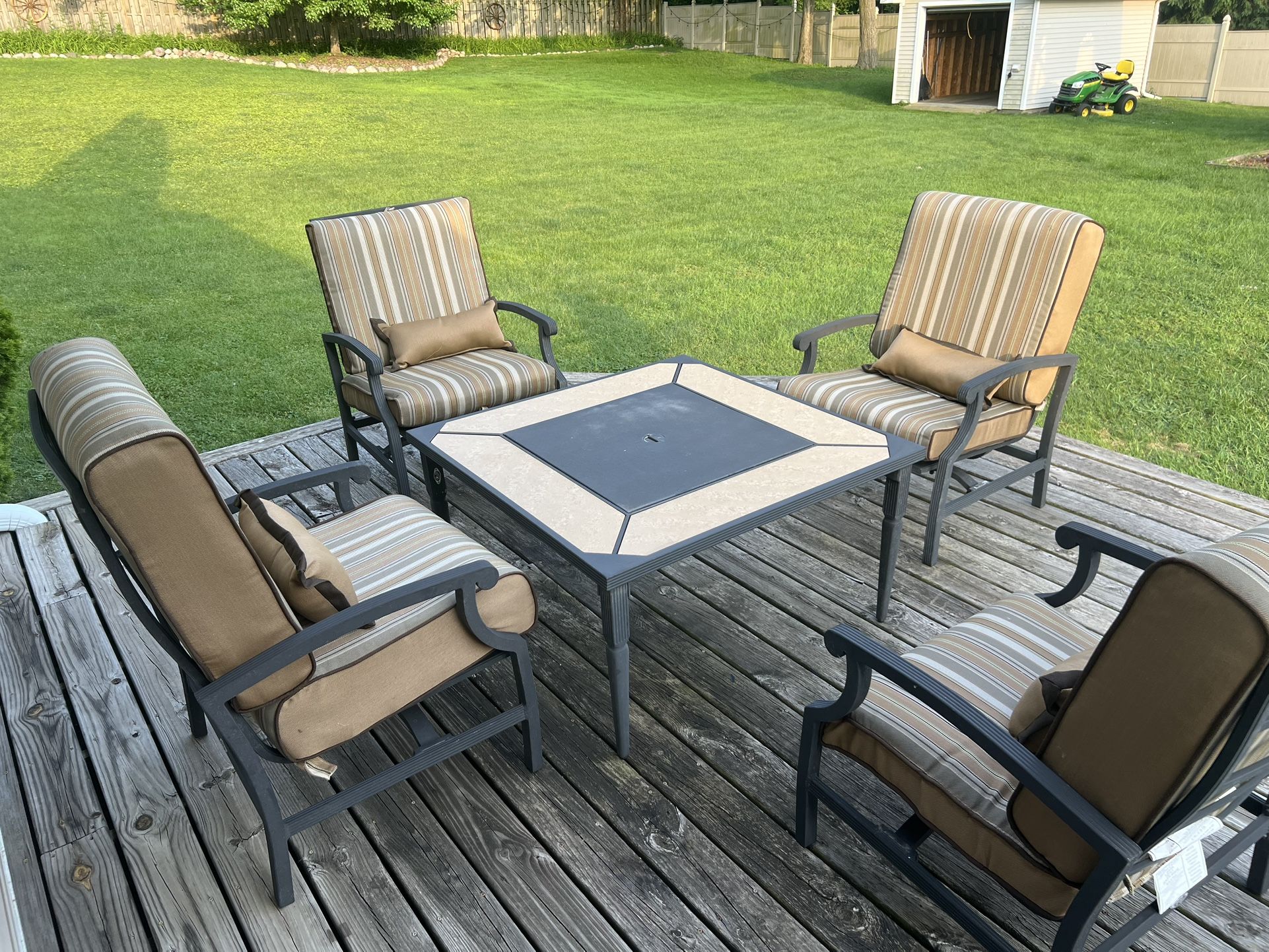 Patio Furniture With Fire Pit