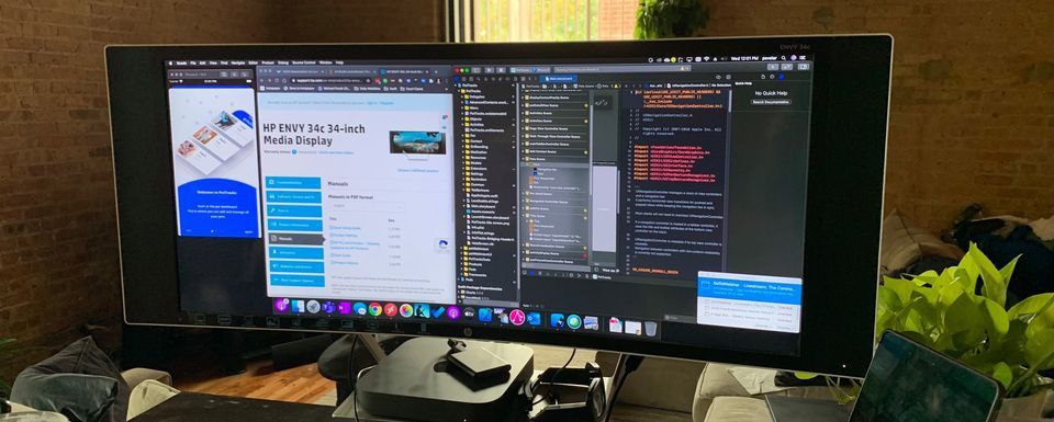 HP Envy 34C 34” Widescreen Monitor