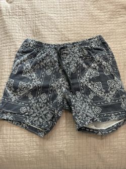 PACSUN Volley Shorts Men’s Medium Paisley Bandana Pattern Drawstring Lightweight