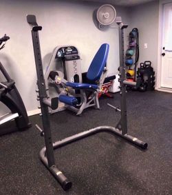 Adjustable Squat/Bench Press Rack