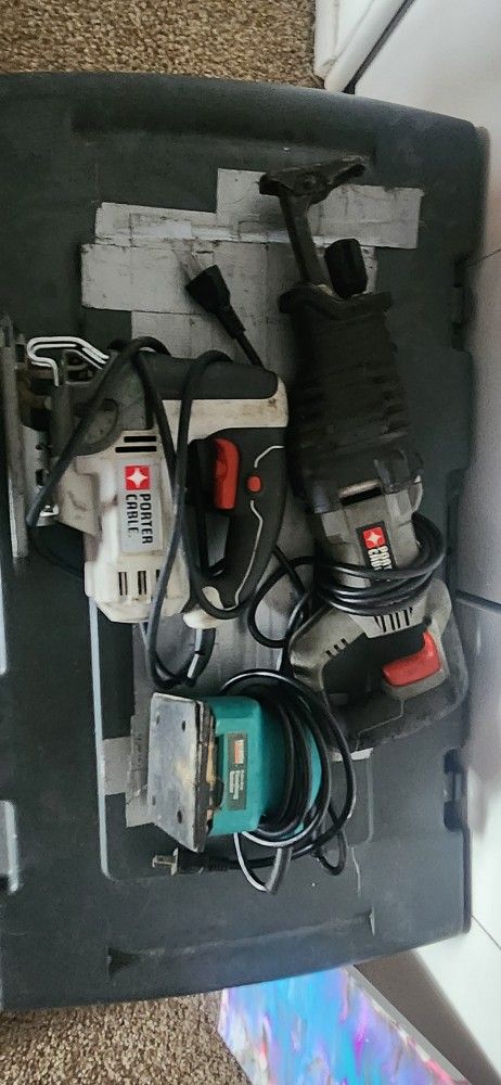 Sawzall, Jigsaw, Orbital Sander