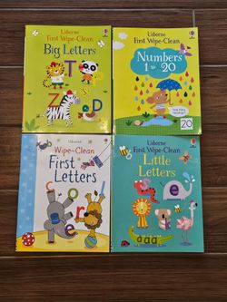 Usborne Wipe Clean Books