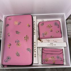 Pink Flower Coach Bag