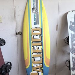 Pacifico surf board 71 inches by 19 inches