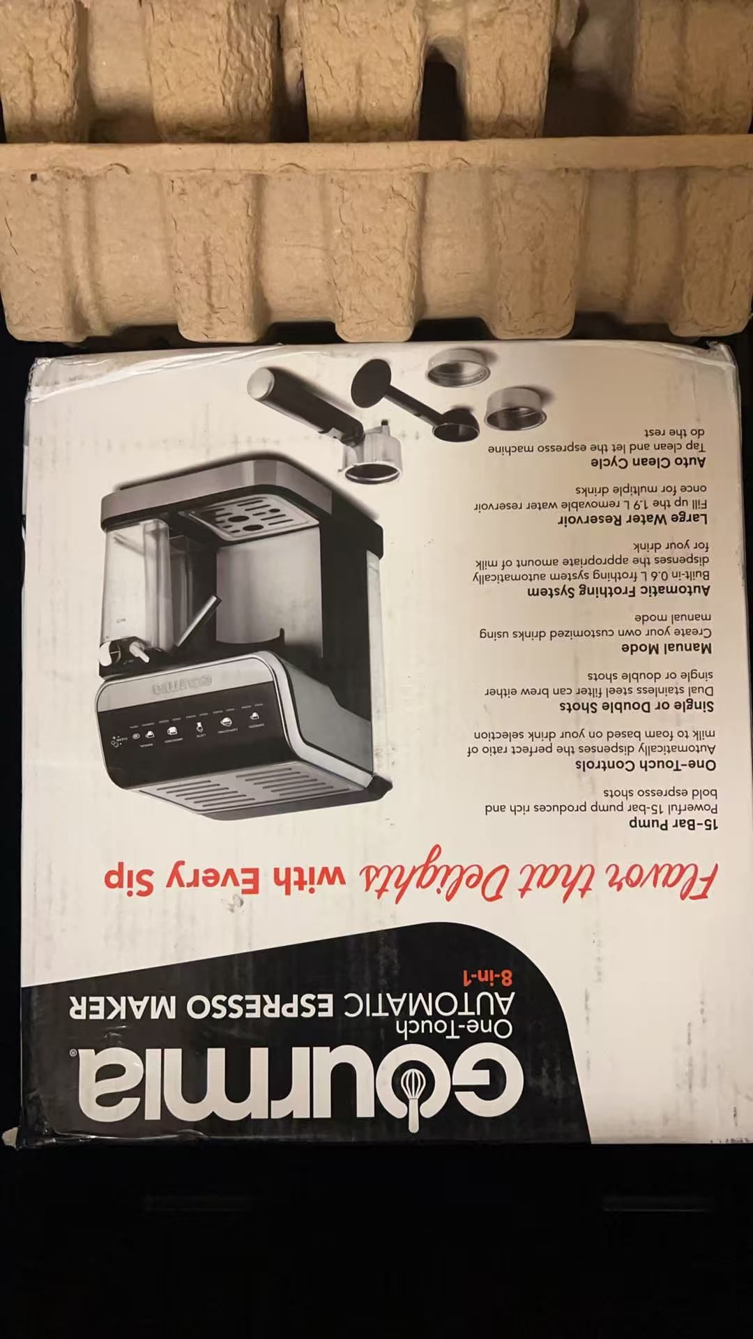 Gourmia 8-in-1 One-touch Automatic Espresso Maker