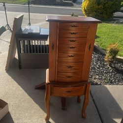 floor-standing jewelry armoire