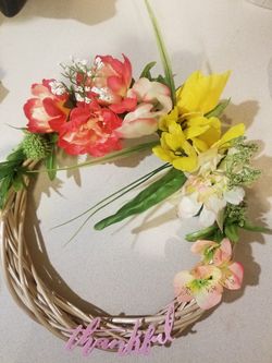 Beautiful spring wreaths.