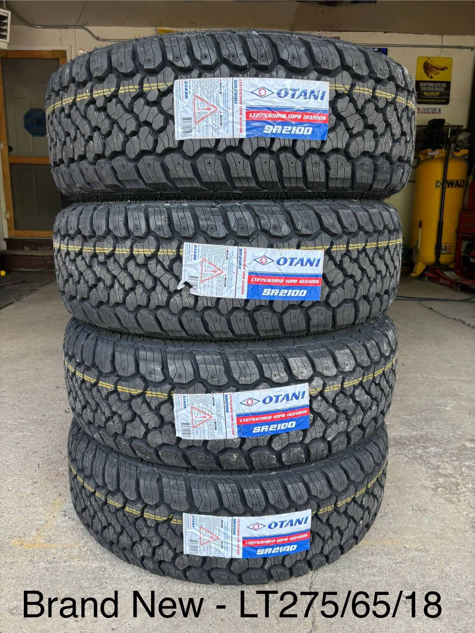 (4) - LT275/65/18 Otani SA2100 Tires