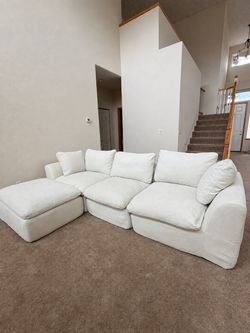 Cream off-white cloud couch