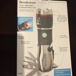 Brookstone  10 In 1 Emergency Flashlight Multito