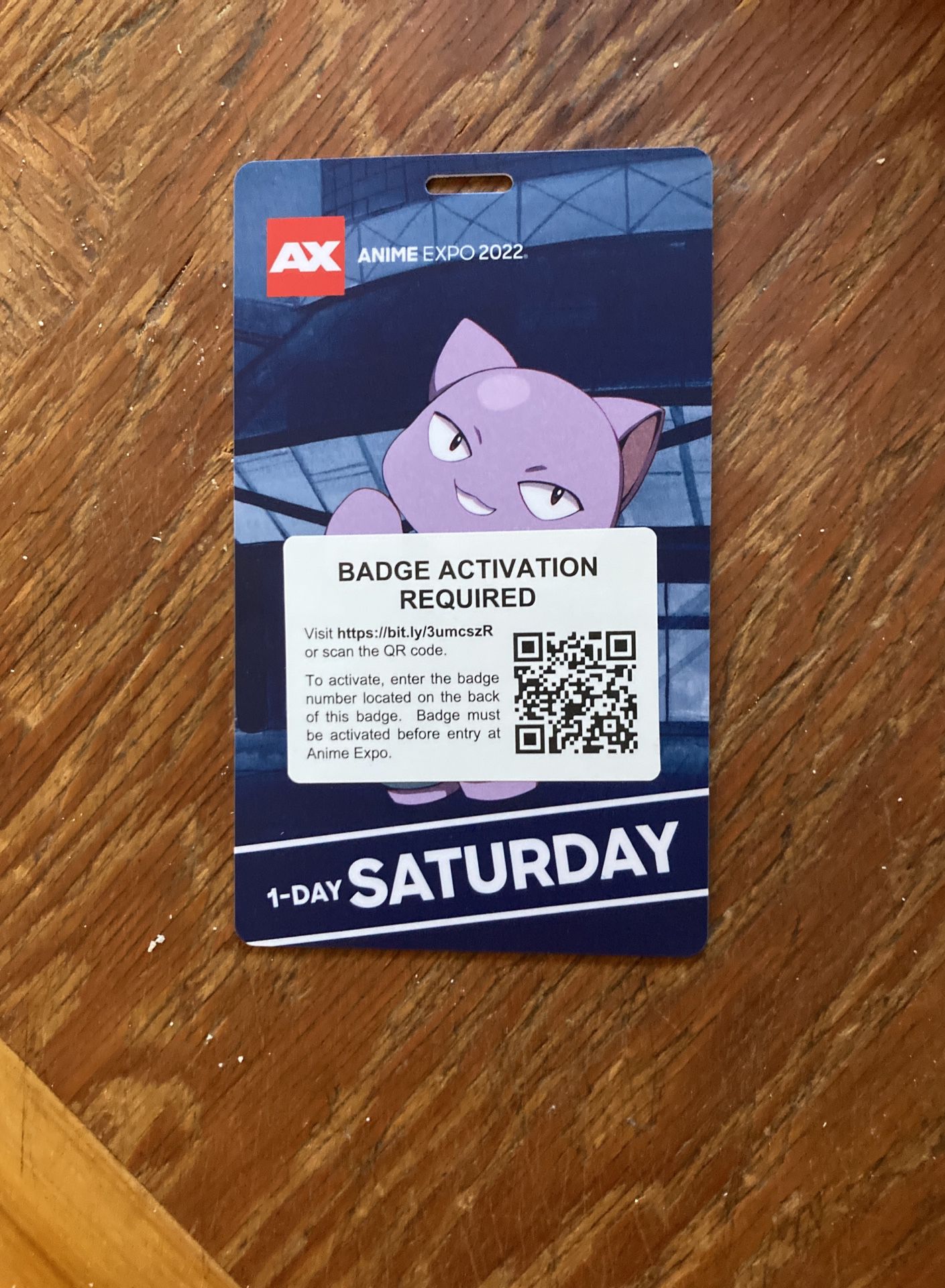 Anime Expo 2022 1-Day Saturday Badge