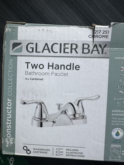 Brand New Glacier Bay Two Handle Bathroom Vanity Faucet