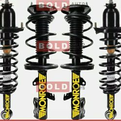 Front & Rear Complete Strut & Coil Spring 4PCS Monroe For 2004-2009 Toyota Prius