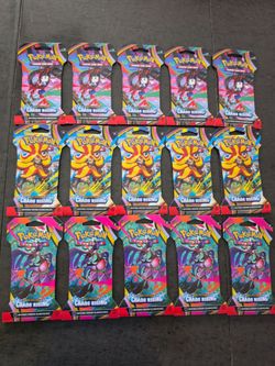 Pokemon Chaos Rising Sleeved Booster Packs! 15 Pack Lot! New Factory Sealed!