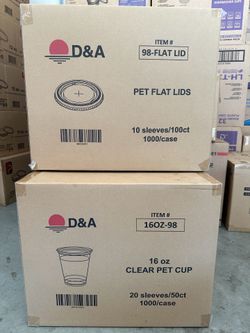 16oz clear cups with lid