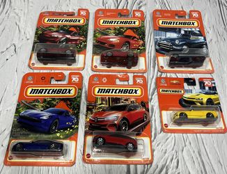 Lot of 6 Matchbox Cars Karma Ford Renault Mitsubishi Chevrolet Kurtis New Other