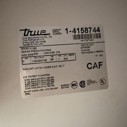Used True T-72F Commercial Freezer – 3 Door, Excellent Condition (1.5 Years Old)