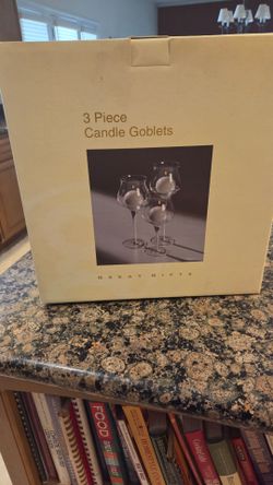 3 Piece Candle Goblets